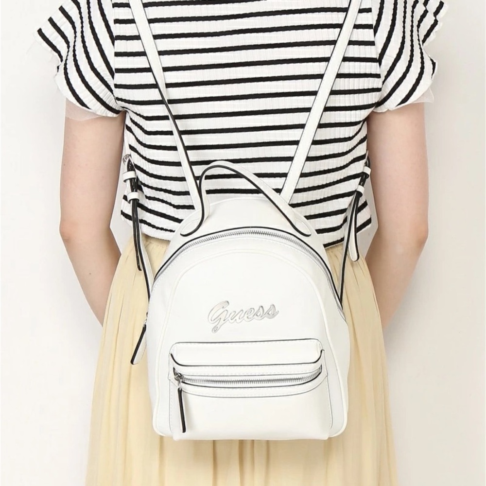 Guess White Backpack for Women